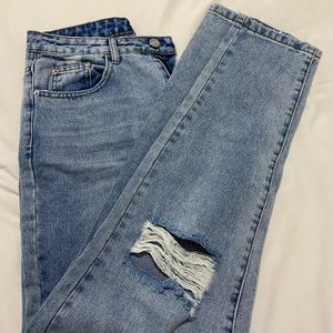 Missguided High Waisted Mom Jeans New